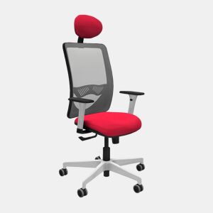 Cadeira de escritório com apoio para a cabeça Zulema Piqueras y Crespo 1B026G1 Vermelho