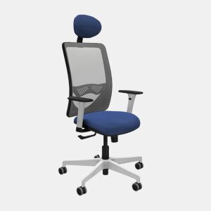 Cadeira de escritório com apoio para a cabeça Zulema Piqueras y Crespo 1B026G1 Azul Marinho