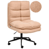 Cadeira de escritório ADDISON Bouclé Rosa pêssego