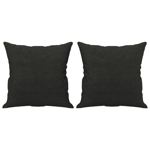 vidaXL 2 pcs conjunto de sofás com almofadas tecido preto vidaXL 2 pcs conjunto de sofás com almofadas tecido preto