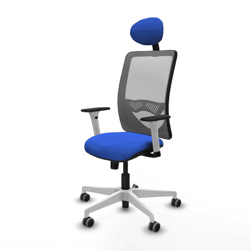 Cadeira de escritório com apoio para a cabeça Zulema Piqueras y Crespo 1B026G1 Azul