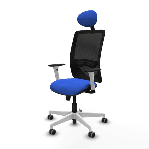 Cadeira de escritório com apoio para a cabeça Zulema Piqueras y Crespo 1B026G1 Azul