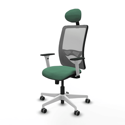 Cadeira de escritório com apoio para a cabeça Zulema Piqueras y Crespo 1B026G1 Verde Esmeralda