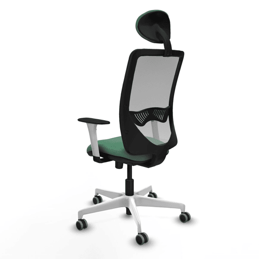 Cadeira de escritório com apoio para a cabeça Zulema Piqueras y Crespo 1B026G1 Verde Esmeralda