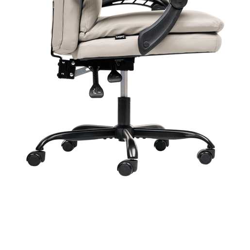 Cadeira executiva SERENE Pele sintética Creme claro