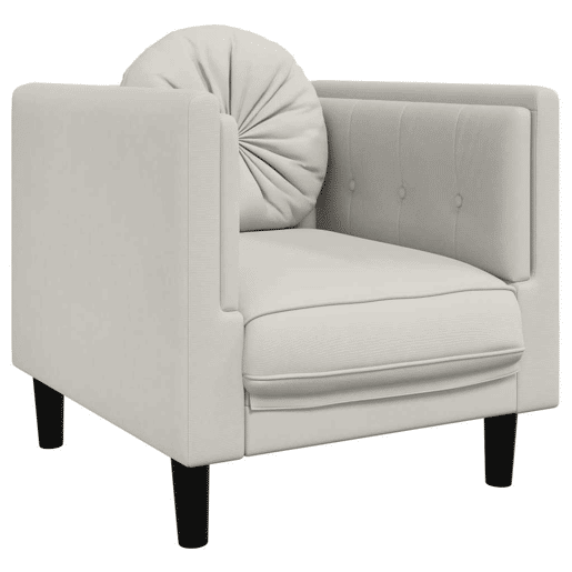vidaXL 3 pcs conjunto de sofás com almofadas veludo cor creme vidaXL 3 pcs conjunto de sofás com almofadas veludo cor creme