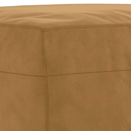 vidaXL 3 pcs conjunto de sofás com almofadões veludo castanho
