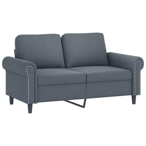 vidaXL 3 pcs conjunto de sofás com almofadões veludo cinzento-escuro vidaXL 3 pcs conjunto de sofás com almofadões veludo cinzento-escuro