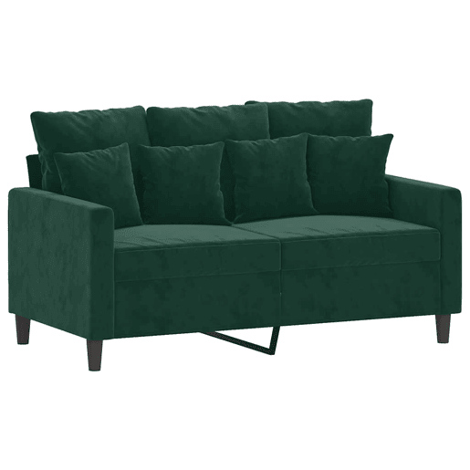 vidaXL 3 pcs conjunto de sofás com almofadões veludo verde-escuro vidaXL 3 pcs conjunto de sofás com almofadões veludo verde-escuro