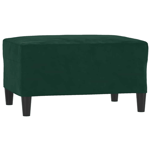 vidaXL 3 pcs conjunto de sofás com almofadões veludo verde-escuro vidaXL 3 pcs conjunto de sofás com almofadões veludo verde-escuro