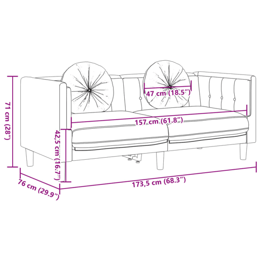 vidaXL 3 pcs conjunto de sofás com almofadas veludo castanho vidaXL 3 pcs conjunto de sofás com almofadas veludo castanho