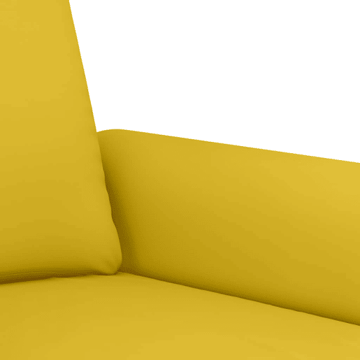vidaXL 3 pcs conjunto de sofás com almofadas veludo amarelo
