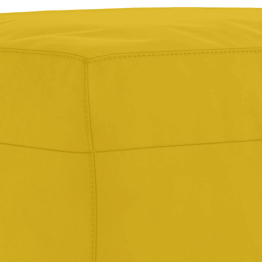 vidaXL 3 pcs conjunto de sofás com almofadas veludo amarelo