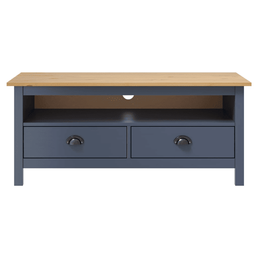 Móvel de TV - Modulo de TV - Armário de TV Hill 110x40x47 cm pinho maciço cinzento Móvel de TV - Modulo de TV - Armário de TV Hill 110x40x47 cm pinho maciço cinzento