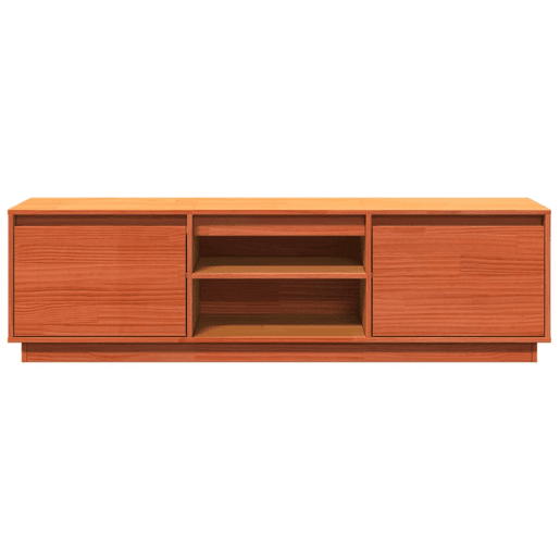 Móvel de TV - Modulo de TV - Armário de TV 140x35x40 cm madeira de pinho maciça castanho mel