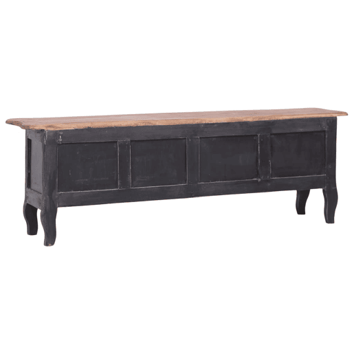 Móvel de TV - Modulo de TV - Armário de TV 120x30x40 cm madeira de mogno maciça preto Móvel de TV - Modulo de TV - Armário de TV 120x30x40 cm madeira de mogno maciça preto