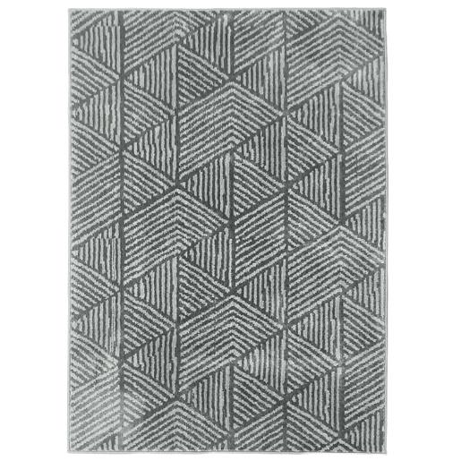 HOMCOM Tapete Sala de Estar 170x120 cm Tapete Lavável na Máquina de Lavar Pelo Curto Estilo Moderno Tapete para Sala de Estar Quarto Sala de Jantar Cinzento Escuro