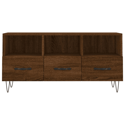 Móvel de TV - Modulo de TV - Armário de TV 102x36x50 cm derivados de madeira carvalho castanho