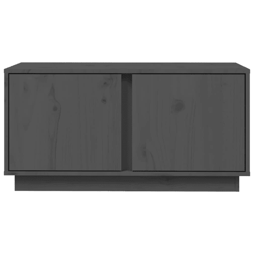 Móvel de TV - Modulo de TV - Armário de TV 80x35x40,5 cm madeira de pinho maciça cinzento