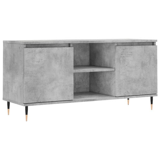 Móvel de TV - Modulo de TV - Armário de TV 104x35x50 cm derivados de madeira cinzento cimento