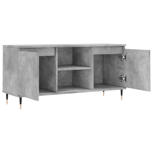 Móvel de TV - Modulo de TV - Armário de TV 104x35x50 cm derivados de madeira cinzento cimento
