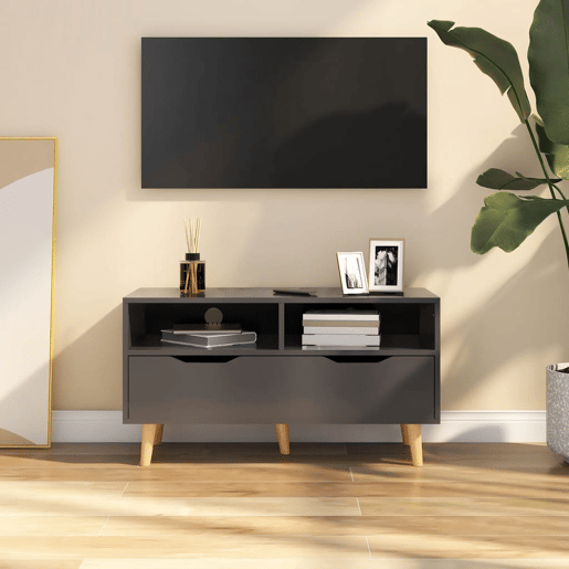 Móvel de TV - Modulo de TV - Armário de TV 90x40x48,5 cm derivados de madeira cinza