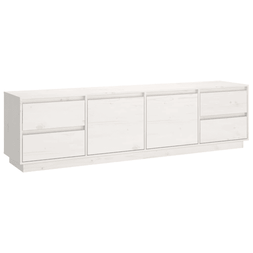 Móvel de TV - Modulo de TV - Armário de TV 176x37x47,5 cm madeira de pinho maciça branco