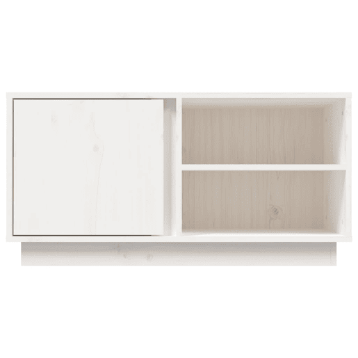 Móvel de TV - Modulo de TV - Armário de TV 80x35x40,5 cm madeira de pinho maciça branco