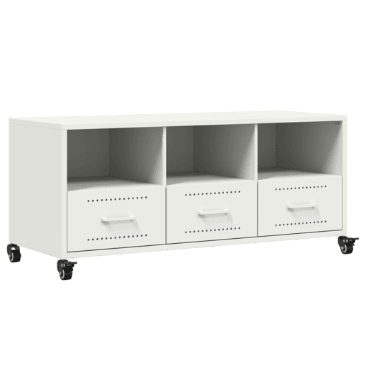 Móvel de TV - Modulo de TV - Armário de TV 100,5x39x43,5 cm aço branco