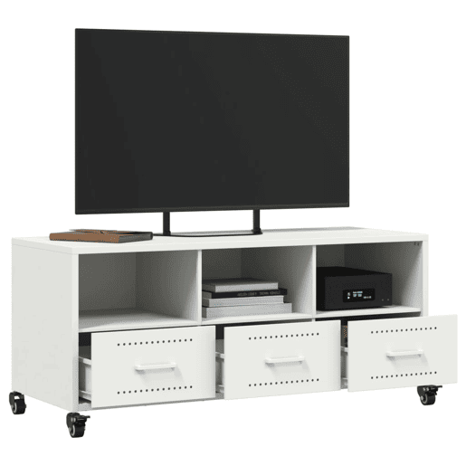 Móvel de TV - Modulo de TV - Armário de TV 100,5x39x43,5 cm aço branco