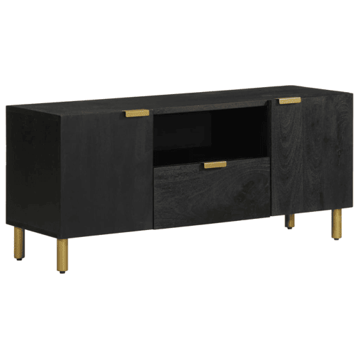 Móvel de TV - Modulo de TV - Armário de TV 105x33x46 cm derivados de madeira preto Móvel de TV - Modulo de TV - Armário de TV 105x33x46 cm derivados de madeira preto