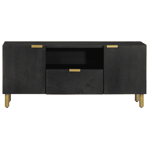 Móvel de TV - Modulo de TV - Armário de TV 105x33x46 cm derivados de madeira preto Móvel de TV - Modulo de TV - Armário de TV 105x33x46 cm derivados de madeira preto