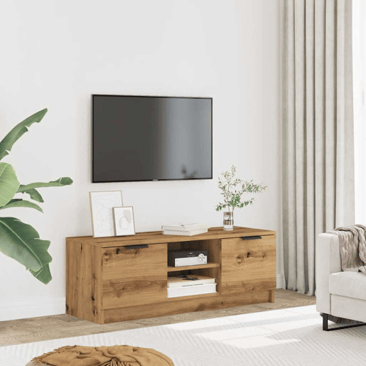 Móvel TV - Modulo de TV - Armário de TV carvalho artesanal 102x35x36,5 cm madeira trabalhada