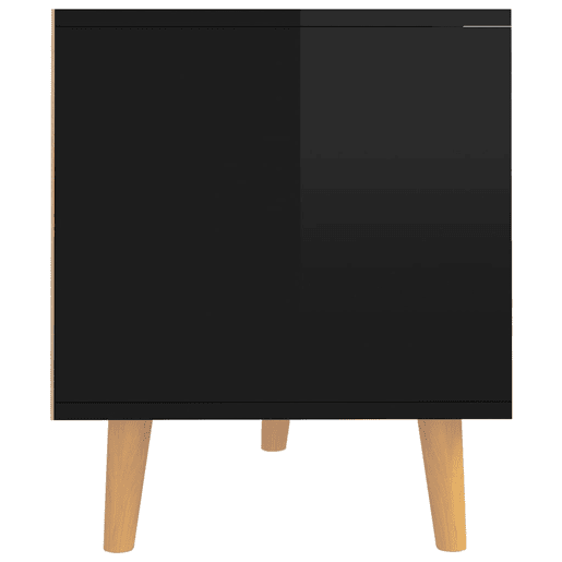 Móvel de TV - Modulo de TV - Armário de TV 90x40x48,5 cm derivados de madeira preto brilhante