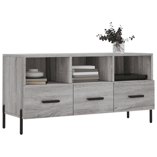 Móvel de TV - Modulo de TV - Armário de TV 102x36x50 cm derivados de madeira cinzento sonoma