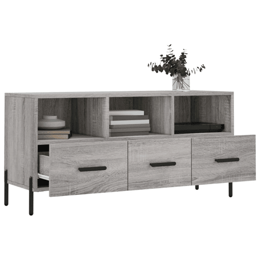 Móvel de TV - Modulo de TV - Armário de TV 102x36x50 cm derivados de madeira cinzento sonoma