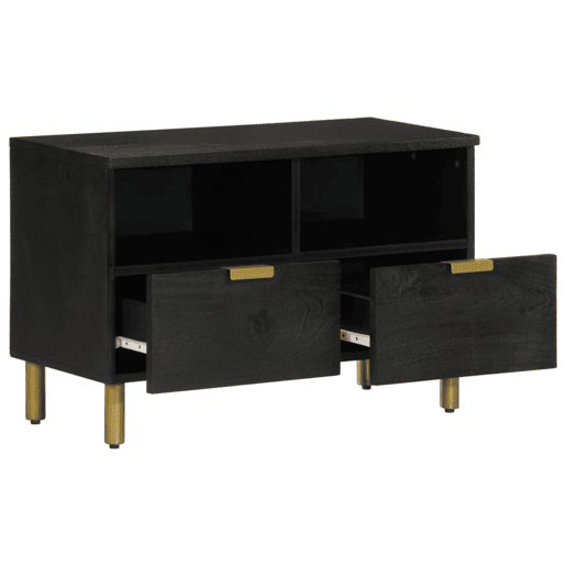 Móvel de TV - Modulo de TV - Armário de TV 70x33x46 cm derivados de madeira preto