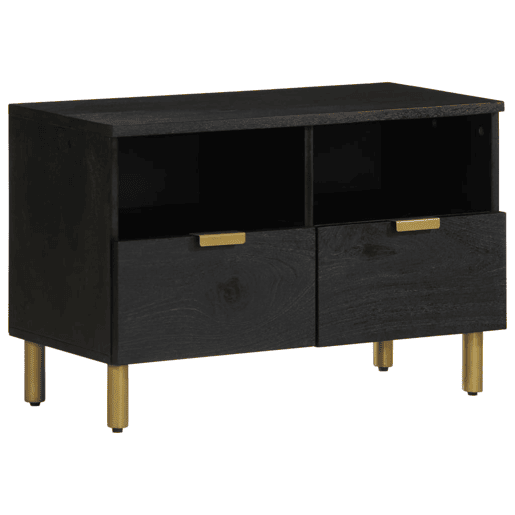 Móvel de TV - Modulo de TV - Armário de TV 70x33x46 cm derivados de madeira preto