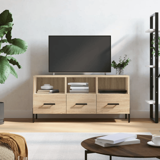 Móvel de TV - Modulo de TV - Armário de TV 102x36x50 cm derivados de madeira carvalho sonoma