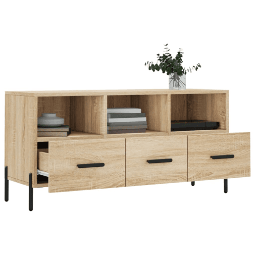 Móvel de TV - Modulo de TV - Armário de TV 102x36x50 cm derivados de madeira carvalho sonoma