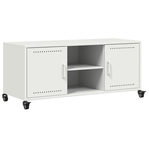 Móvel de TV - Modulo de TV - Armário de TV 100,5x39x43,5 cm aço branco