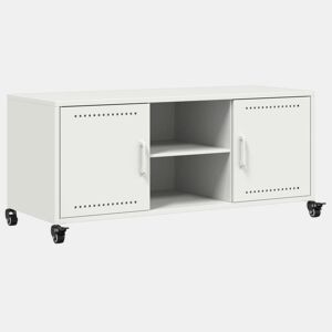 Móvel de TV - Modulo de TV - Armário de TV 100,5x39x43,5 cm aço branco