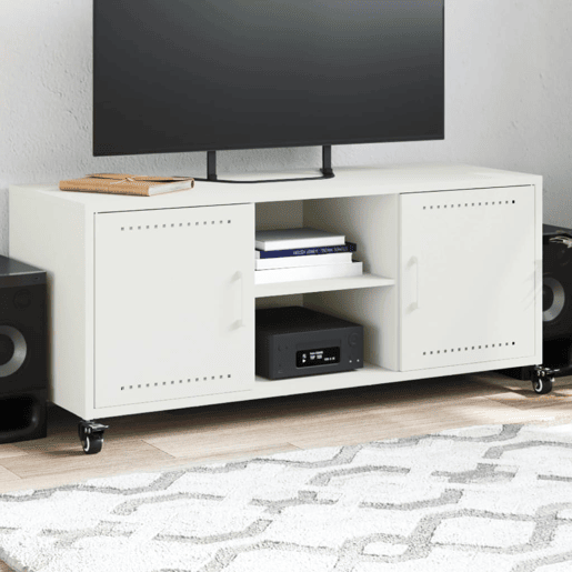 Móvel de TV - Modulo de TV - Armário de TV 100,5x39x43,5 cm aço branco