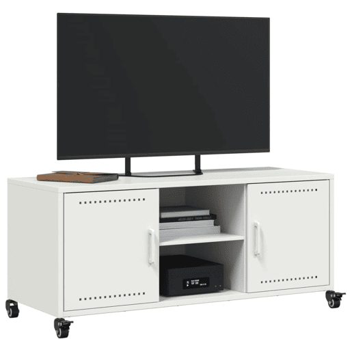 Móvel de TV - Modulo de TV - Armário de TV 100,5x39x43,5 cm aço branco