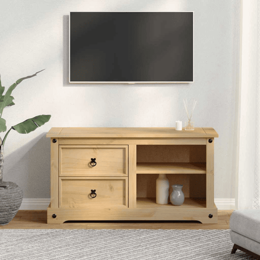 Móvel de TV - Modulo de TV - Armário de TV Corona 100x40x52 cm madeira de pinho maciça