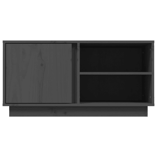 Móvel de TV - Modulo de TV - Armário de TV 80x35x40,5 cm madeira de pinho maciça cinzento