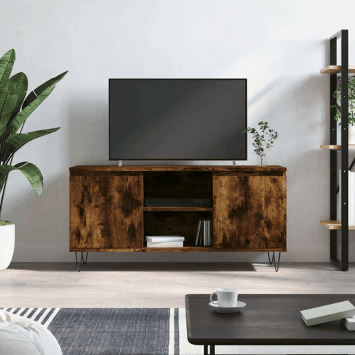Móvel de TV - Modulo de TV - Armário de TV 104x35x50 cm derivados de madeira carvalho fumado