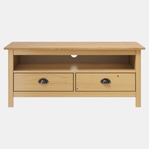 Móvel de TV - Modulo de TV - Armário de TV Hill 110x40x47 cm pinho maciço castanho mel
