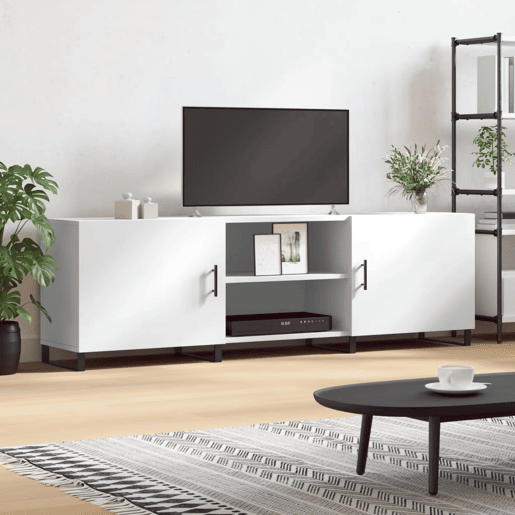 Móvel para TV - Móvel de TV - Armário de TV 150x30x50 cm derivados de madeira branco