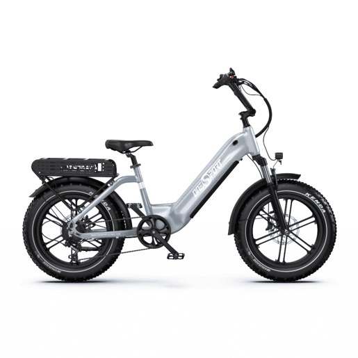 Bicicleta Elétrica ONESPORT OT08 - Motor 500W Bateria 48V18AH Pneus De 20 Polegadas Travões Disco - Cinza